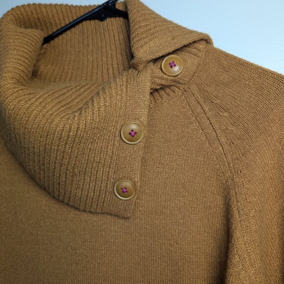Anthropologie Turtleneck style button details Sweater Size Small - Picture 1 of 7